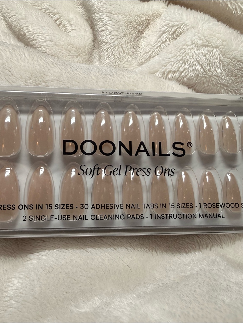 Soft Gel Press On Nails in Rosewood Beige